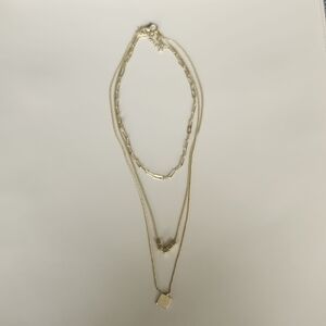 UpWest Gold Layered Necklace with Minimalist Design